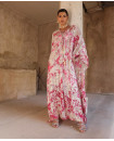 Metallic jacquard kaftan